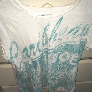 White and blue blue California shirt